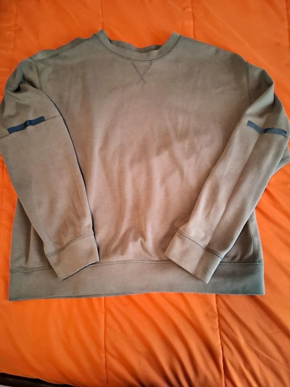 H&M Sport Men's L Beige Fleece 2-Pc Sweatsuit Set Drawstring Pockets - Picture 3 of 4
